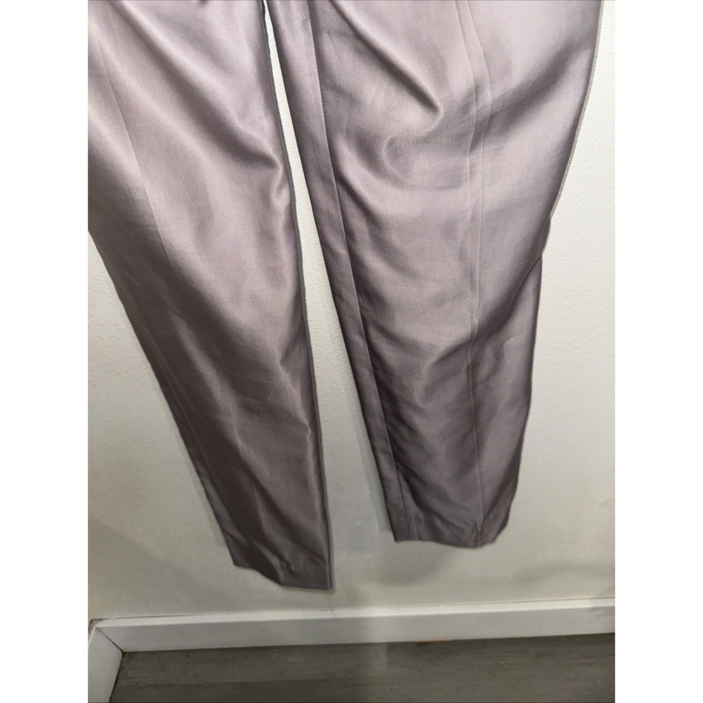 Yves  Saint  Laurent Taupe High- Waisted Dress Pants Straight Leg Trousers Sz 25 - Picture 11 of 16